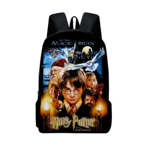 PLECAK SZKOLNY dla dzieci SZKOŁA tornister ILUSTRACJE czarowanie HARRY POTTER postacie HOGWART D