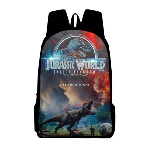 PLECAK SZKOLNY dla dzieci SZKOŁA tornister ILUSTRACJE film JURASSIC WORLD zwierze DINOZAURY postacie D