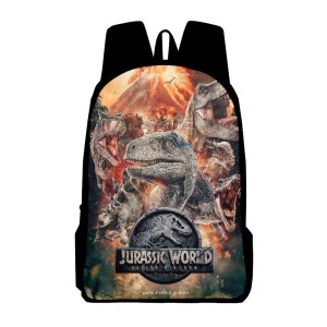 PLECAK SZKOLNY dla dzieci SZKOŁA tornister ILUSTRACJE film JURASSIC WORLD zwierze DINOZAURY postacie D