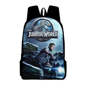 PLECAK SZKOLNY dla dzieci SZKOŁA tornister ILUSTRACJE film JURASSIC WORLD zwierze DINOZAURY postacie D