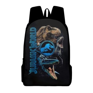 PLECAK SZKOLNY dla dzieci SZKOŁA tornister ILUSTRACJE film JURASSIC WORLD zwierze DINOZAURY postacie D