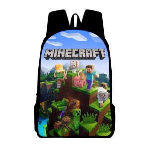PLECAK SZKOLNY dla dzieci SZKOŁA tornister ILUSTRACJE gra MINECRAFT DUNGEONS postacie CREEPER D