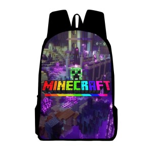 PLECAK SZKOLNY dla dzieci SZKOŁA tornister ILUSTRACJE gra MINECRAFT DUNGEONS postacie CREEPER D