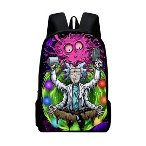 PLECAK SZKOLNY dla dzieci SZKOŁA tornister ILUSTRACJE bajka RICK and MORTY postacie D