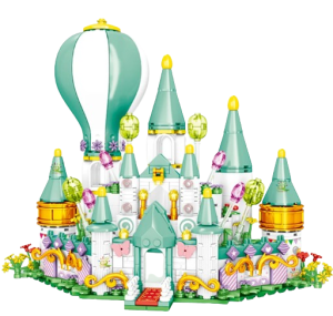 Klocki zabawka dla dzieci zamek księżniczki zielony 513