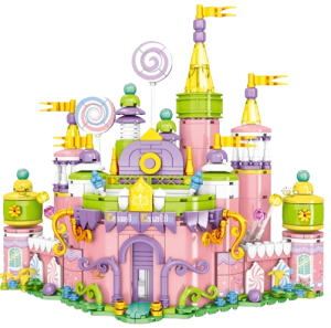 Klocki zabawka dla dzieci zamek księżniczki biały 509