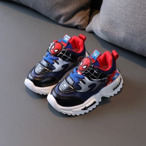Buty dziecięce Spiderman lekkie sportowe czarno-niebieskie