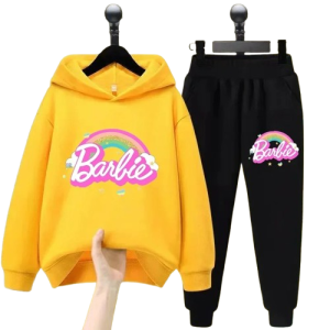 Komplet dresowy dziecięcy Barbie bluza z kapturem + spodnie 100–160 cm