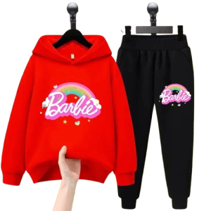 Komplet dresowy dziecięcy Barbie bluza z kapturem + spodnie 100–160 cm