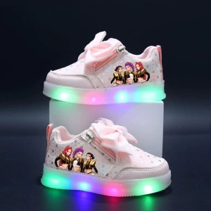 Buty dziecięce LED K-Pop Hunter Style Sneakersy Świecąca Podeszwa 21–30