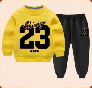 Komplet Dresowy Chłopięcy Chicago 23 – Bluza i Spodnie – Zestaw 90-150 cm 