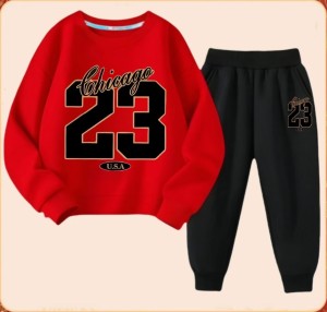 Komplet Dresowy Chłopięcy Chicago 23 – Bluza i Spodnie – Zestaw 90-150 cm 