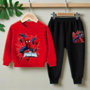 Komplet Dresowy Chłopięcy Spider-Man – Zestaw Bluza i Spodnie – Odzież Superbohatera 100-150 cm 