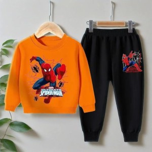 Komplet Dresowy Chłopięcy Spider-Man – Zestaw Bluza i Spodnie – Odzież Superbohatera 100-150 cm 
