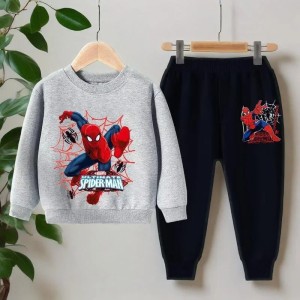 Komplet Dresowy Chłopięcy Spider-Man – Zestaw Bluza i Spodnie – Odzież Superbohatera 100-150 cm 