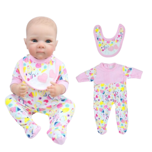 Ubranka dla lalki Reborn 45-50 cm (18-20 cali) – Komplet Akcesoriów
