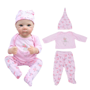 Ubranka dla lalki Reborn 45-50 cm (18-20 cali) – Komplet Akcesoriów