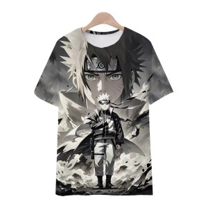 Dziecięca Koszulka Naruto Uzumaki T-shirt Anime Cosplay 3D 100-160