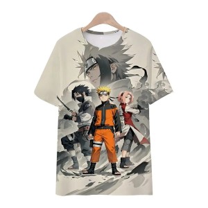 Dziecięca Koszulka Naruto Uzumaki T-shirt Anime Cosplay 3D 100-160 