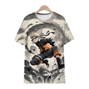 Dziecięca Koszulka Naruto Uzumaki T-shirt Anime Cosplay 3D 100-160