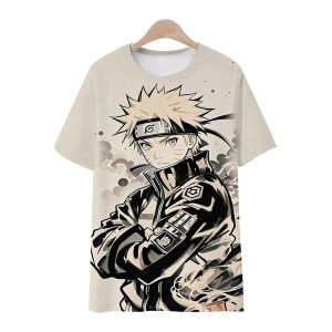 Dziecięca Koszulka Naruto Uzumaki T-shirt Anime Cosplay 3D 100-160