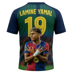 Koszulka Piłkarska dla Dzieci Lamine Yamal 19 – Sportowy T-shirt z Nadrukiem 3D