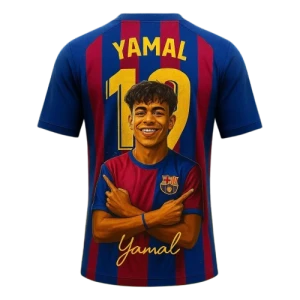 Koszulka Piłkarska dla Dzieci Lamine Yamal 19 – Sportowy T-shirt z Nadrukiem 3D