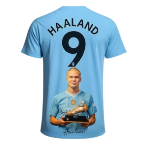 Koszulka Piłkarska dla Dzieci Erling Haaland 9 – Sportowy T-shirt z Nadrukiem 3D