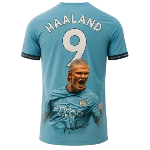 Koszulka Piłkarska dla Dzieci Erling Haaland 9 – Sportowy T-shirt z Nadrukiem 3D