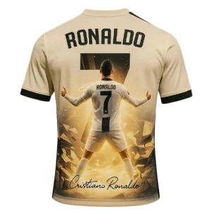 Koszulka Piłkarska dla Dzieci Cristiano Ronaldo 7 – T-shirt Sportowy z Nadrukiem 3D CR7