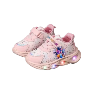 Świecące Buty LED Huntrix dla Dziewczynki Sneakersy z Postaciami Demon Hunters Rozmiary 21-30