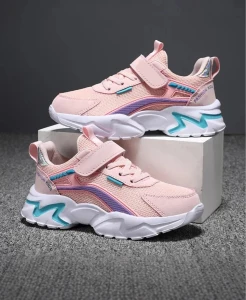 Lekkie Buty Sportowe dla Dziewcząt Oddychające Sneakersy do Biegania