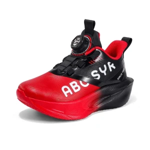 Buty sportowe dziecięce na rzep z pokrętłem – lekkie sneakersy oddychające, amortyzacja EVA