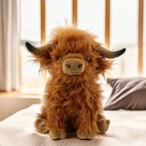 Szkocka Krowa Pluszak Highland Cow 25cm – Miękka Maskotka i Uroczy Prezent 