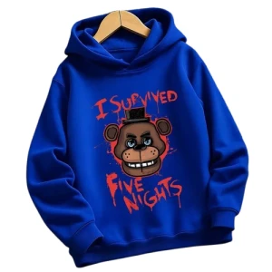 Bluza z Kapturem FNAF Five Nights at Freddy's dla Dzieci – Ciepła Bluza Dziecięca Unisex 