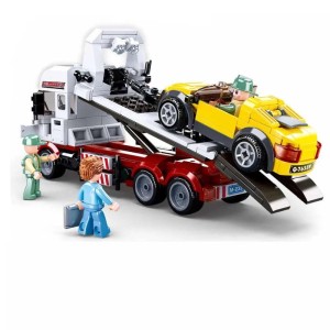 Klocki TECHNIC dla dzieci CITY samochod CIEZAROWKA przyczepa
