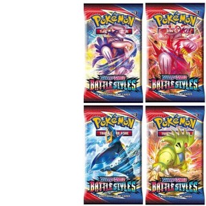 karty POKEMON kolekcjonerskie BATTLE STYLES 40szt. 